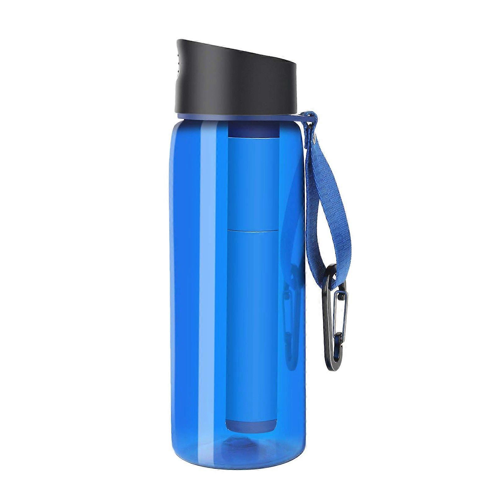 650ml υπαίθριος καθαριστής άχυρου μπουκαλιών φιλτραρίσματος νερού επιβίωσης μπουκαλιών διήθησης νερού κάμπινγκ για κάμπινγκ πεζοπορίας που ταξιδεύει 22oz