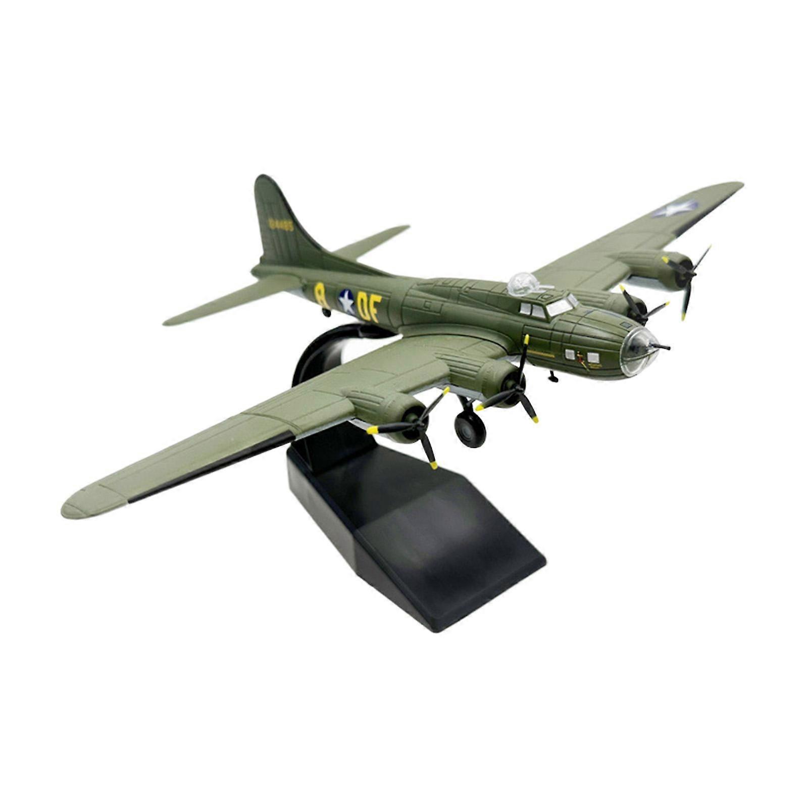 Alloy 1/144 B17 Kampfflugzeug Druckgussmodell mit Basis für Home Bar Shelf