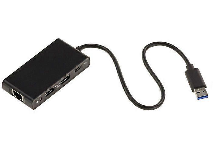 KALEA-INFORMATIQUE USB 3.2 Type 2 to 10/100/1000 GIGABIT ETHERNET RJ45 LAN Adapter + USB HUB