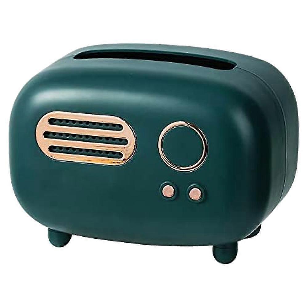 Radio tissue box, creative vintage tissue box.