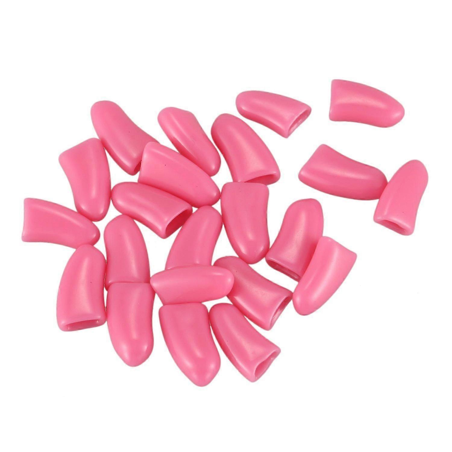 20 Pcs Soft Nail For Pet Claw Control Paws Off + Adhesive Glue -light Pink,size S