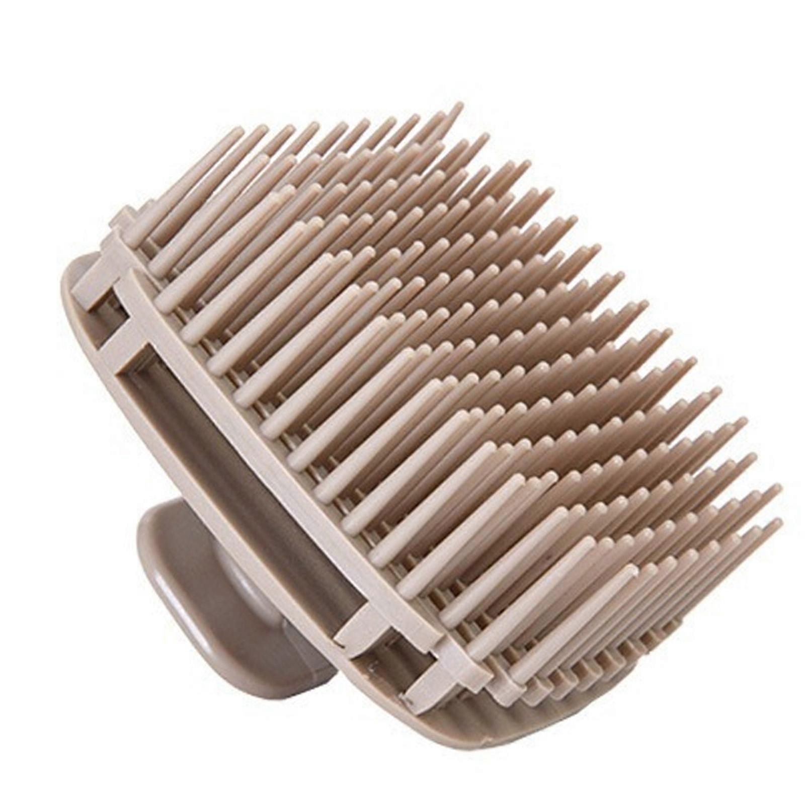 Portable Scalp Scrubber And Hair Massager Gentle Scalp Exfoliation For Home And Travel Use With Easy Grip Designs Light Gray