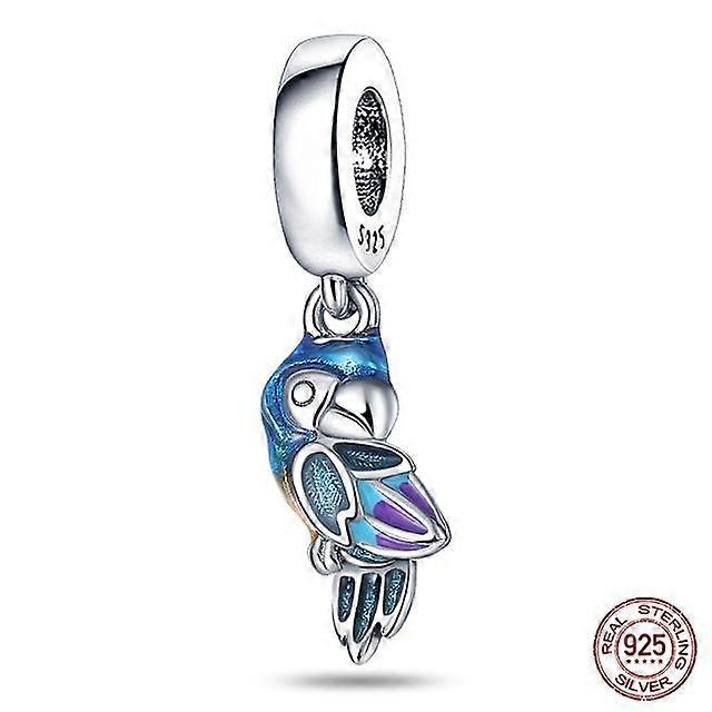 Genuine 925 Sterling Silver Colorful Butterfly Dragonfly Charms Beads Fit Fasion 925 Original Bracelets Fine Diy Jewelry Making