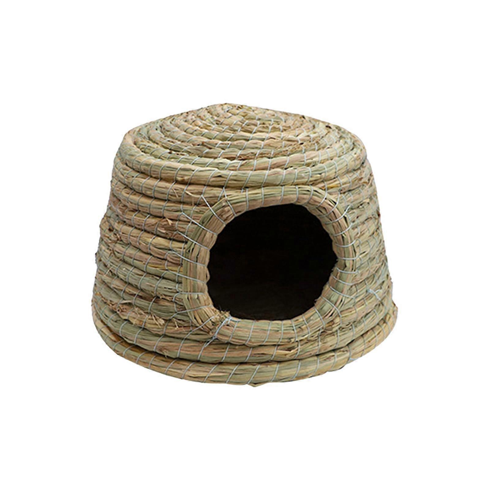 Rabbit Grass House, Playhouse Hideaway Shelter Hut Chew Toys for Squirrels