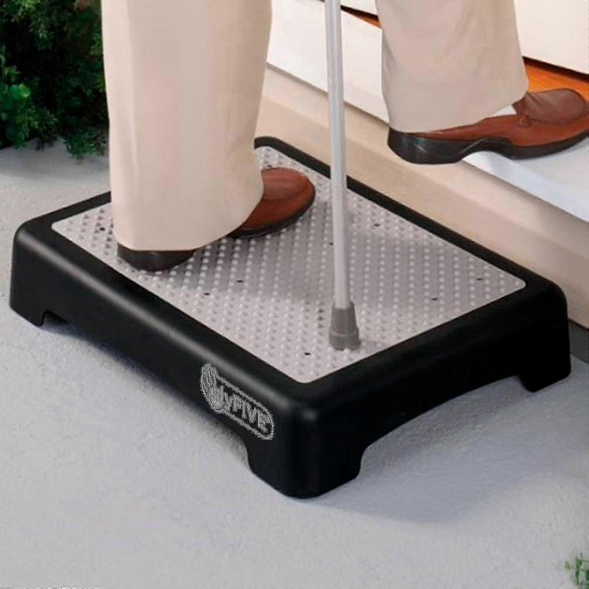Outdoor Step Stool for Elderly with Half-Step Accessibility and Disability Door Adaptation