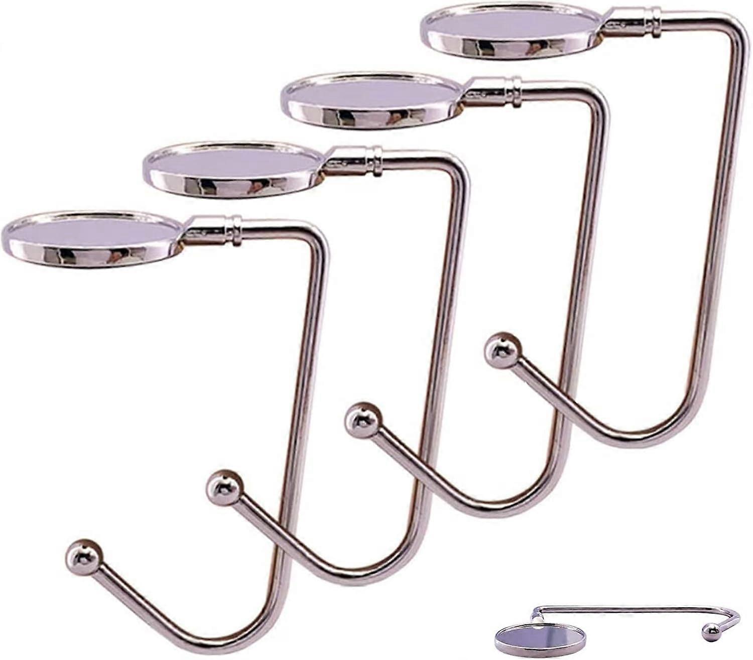 Stylish Fireplace Hang Hooks, High-Quality Zinc Alloy Christmas Stocking Holders with Elaborate Design, Rotatable Top Disc for Adjustable Use on