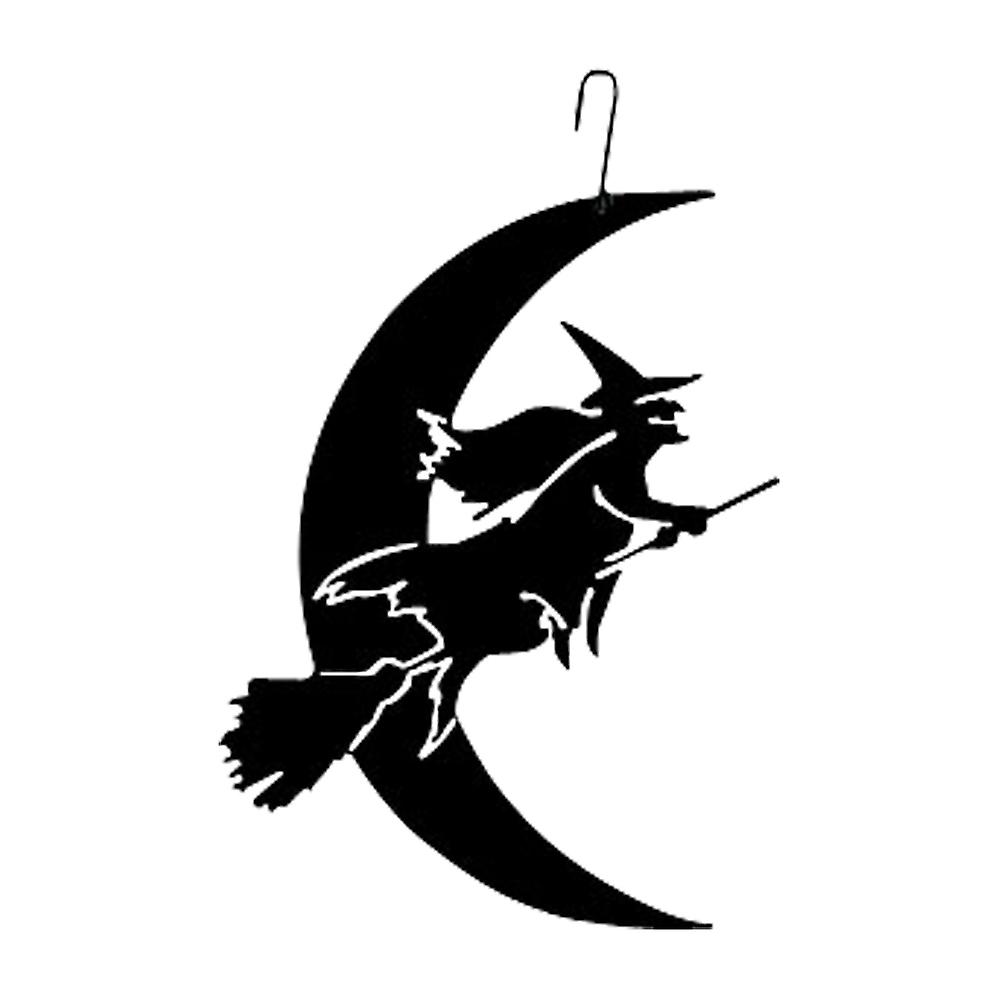 Witch-Moon Decorative Hanging Silhouette