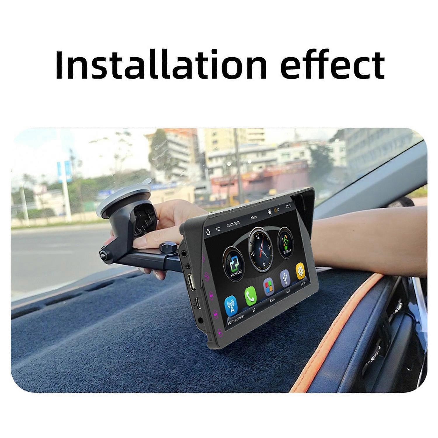 7 Inch Touchscreen Car Stereo BT MP5 Player Built-in Carplay Android Auto Support FM Transmitter/AUX