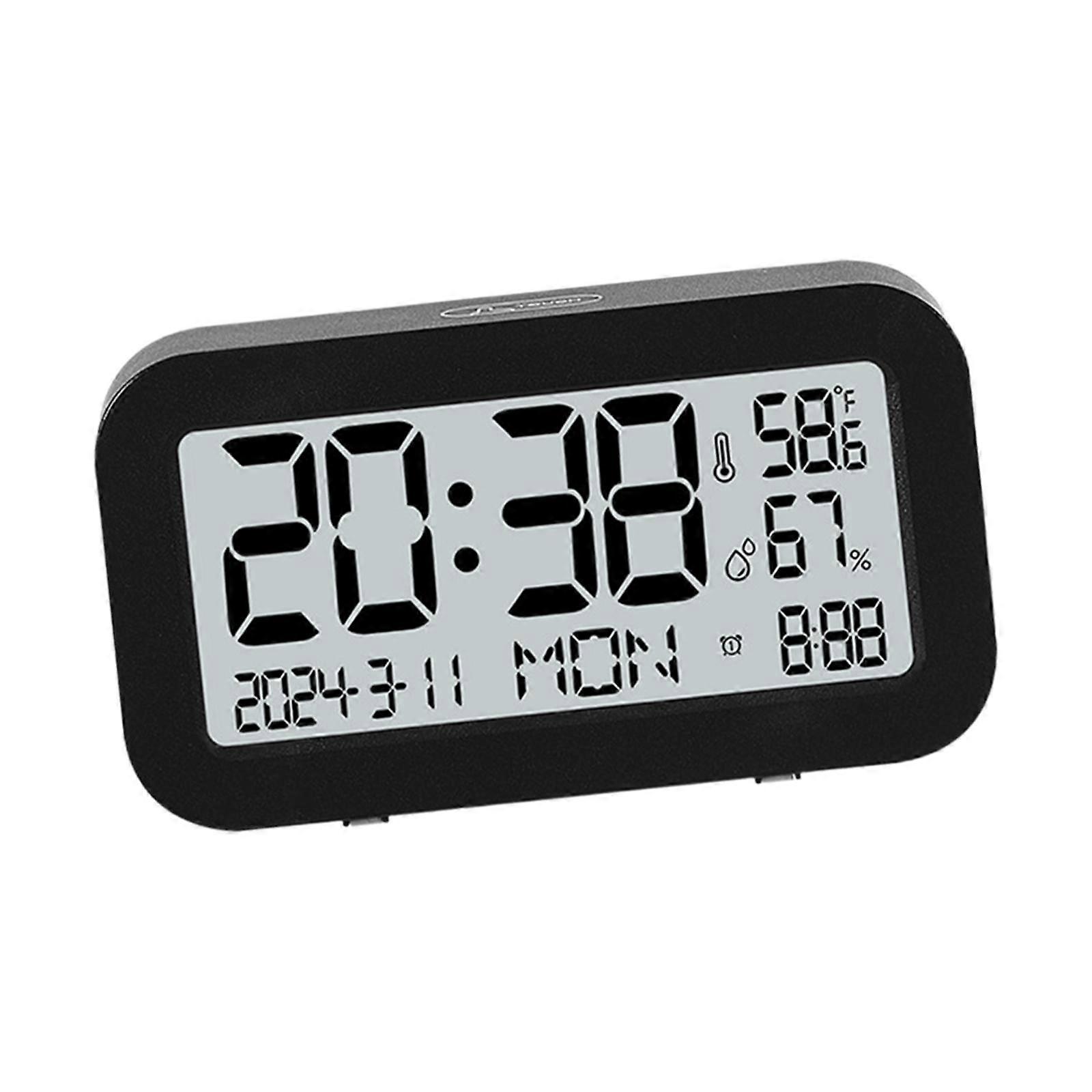 Desk Alarm Clock Digital Table Clock Snooze Setting Bedroom Bedside Clock Large