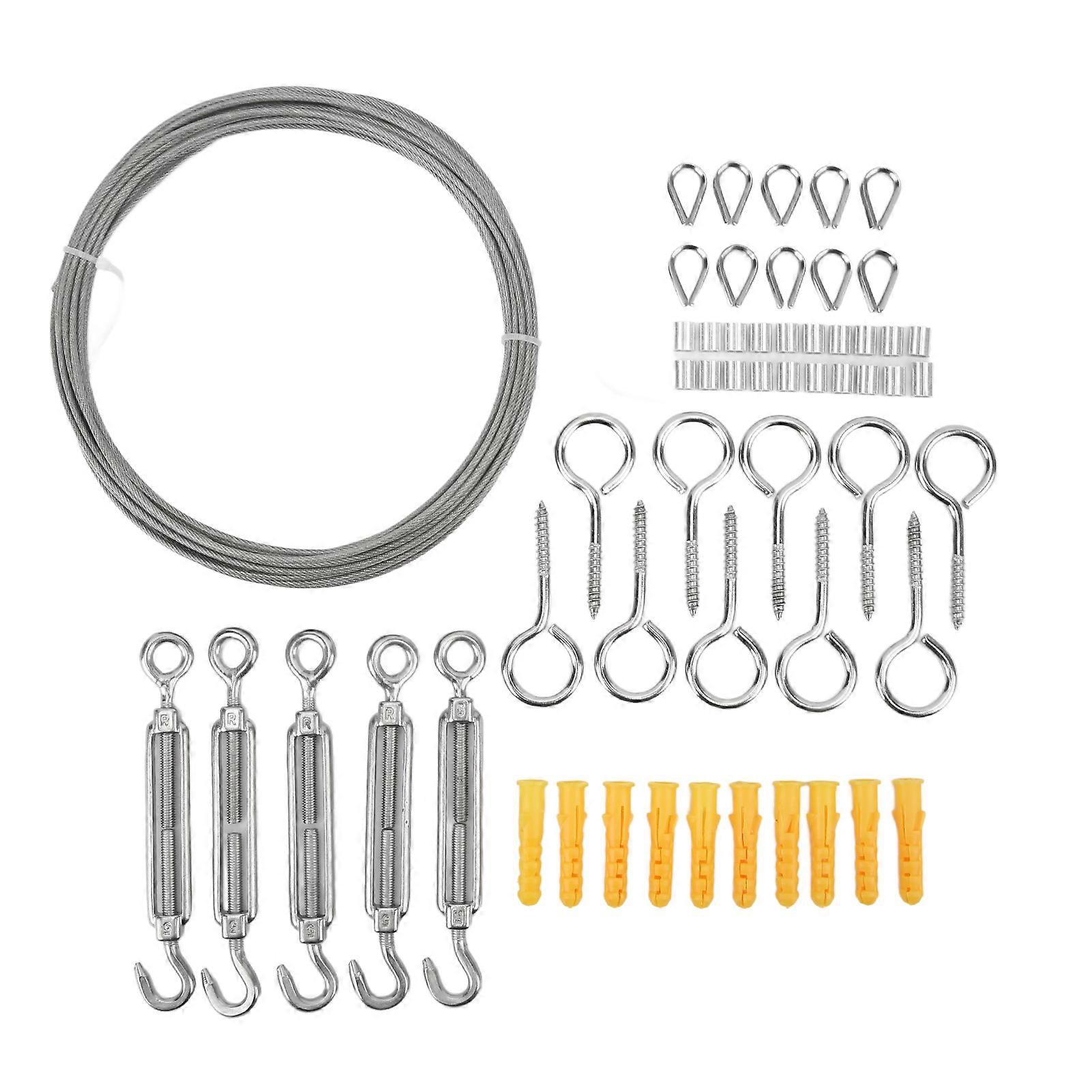 Durable Stainless Steel Cable for Wide Application, Coated Soft PVC Ensures Rust Corrosion Resistance, Smooth Comfortable Surface, High Load