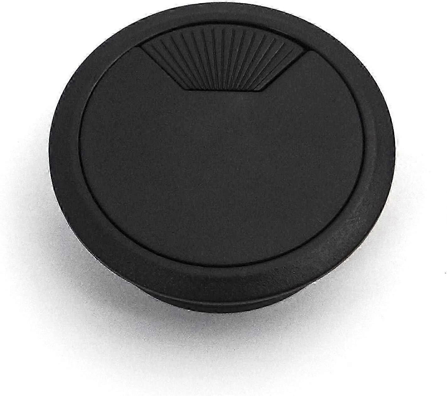 6 units, cable outlet, black