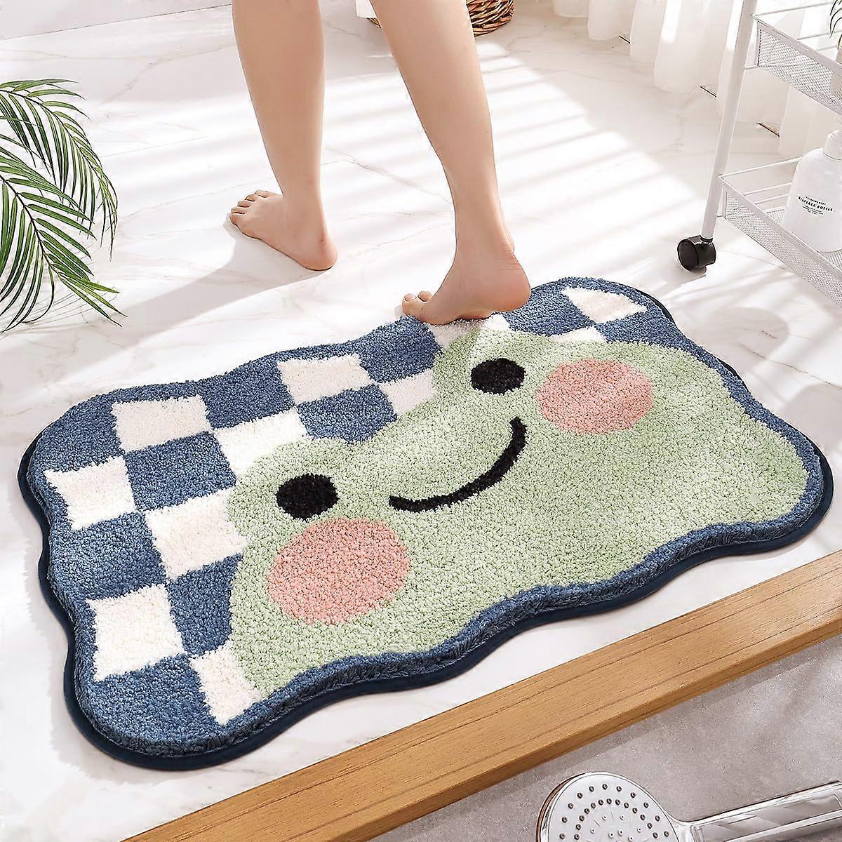 Extra Soft Absorbent Non-Slip Comfortable Bath Rug for Tub Shower 16"x24"