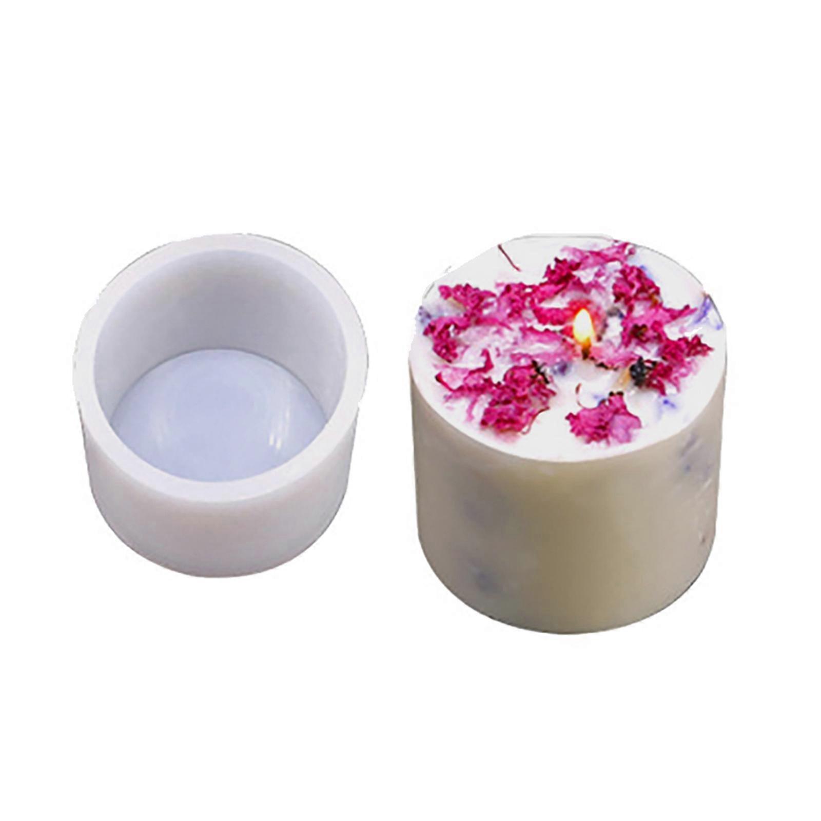 Cylinder Silicones Candle Stand Molds for Making Tealight Holders Cylinder Resins Pen Holders Molds for Epoxy Resins