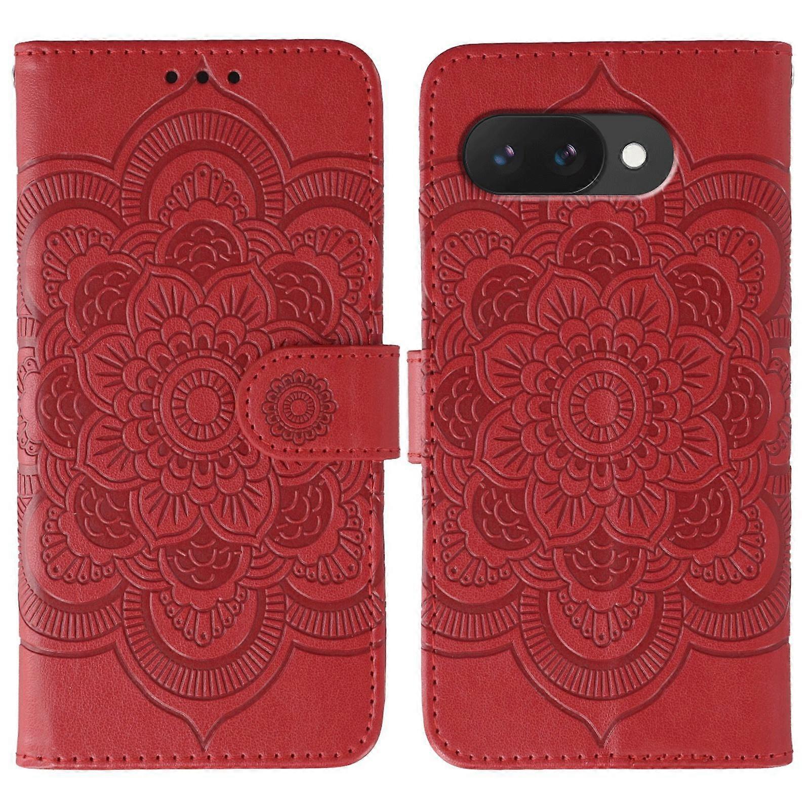 Sun Mandala Prägemuster Handy Lederhülle