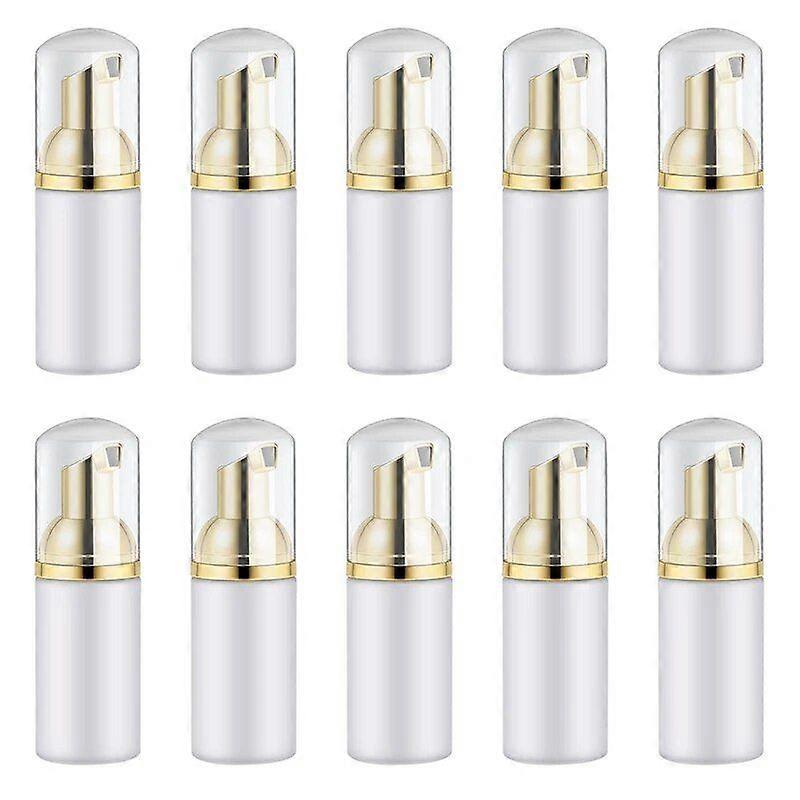 10 Pieces Mini Empty Foaming Liquid Soap Pump Bottles Foam Bottle 60ML Lash Cleanser Bottles