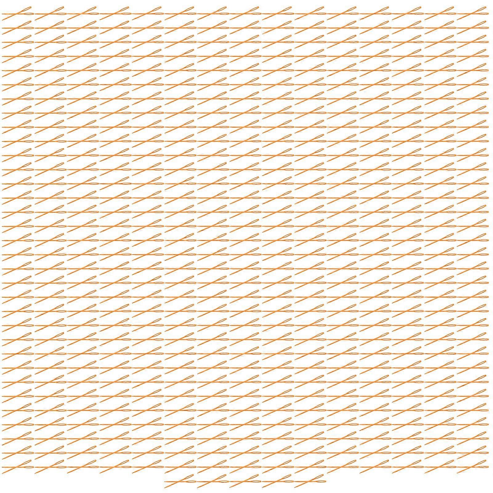 1000pcs LargeEye Plastic Sewing Needles Yarn Sewing Needle DIY Sewing Crafts Needle(Orange )