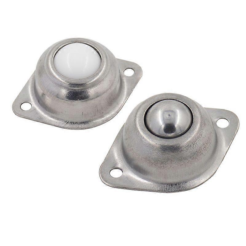 8 pcs Roller Ball Transfer Casters Transfer Ball Caster Wheels Nylon and Stainless Steel Ball Rollers for Furniture Wheelchairs