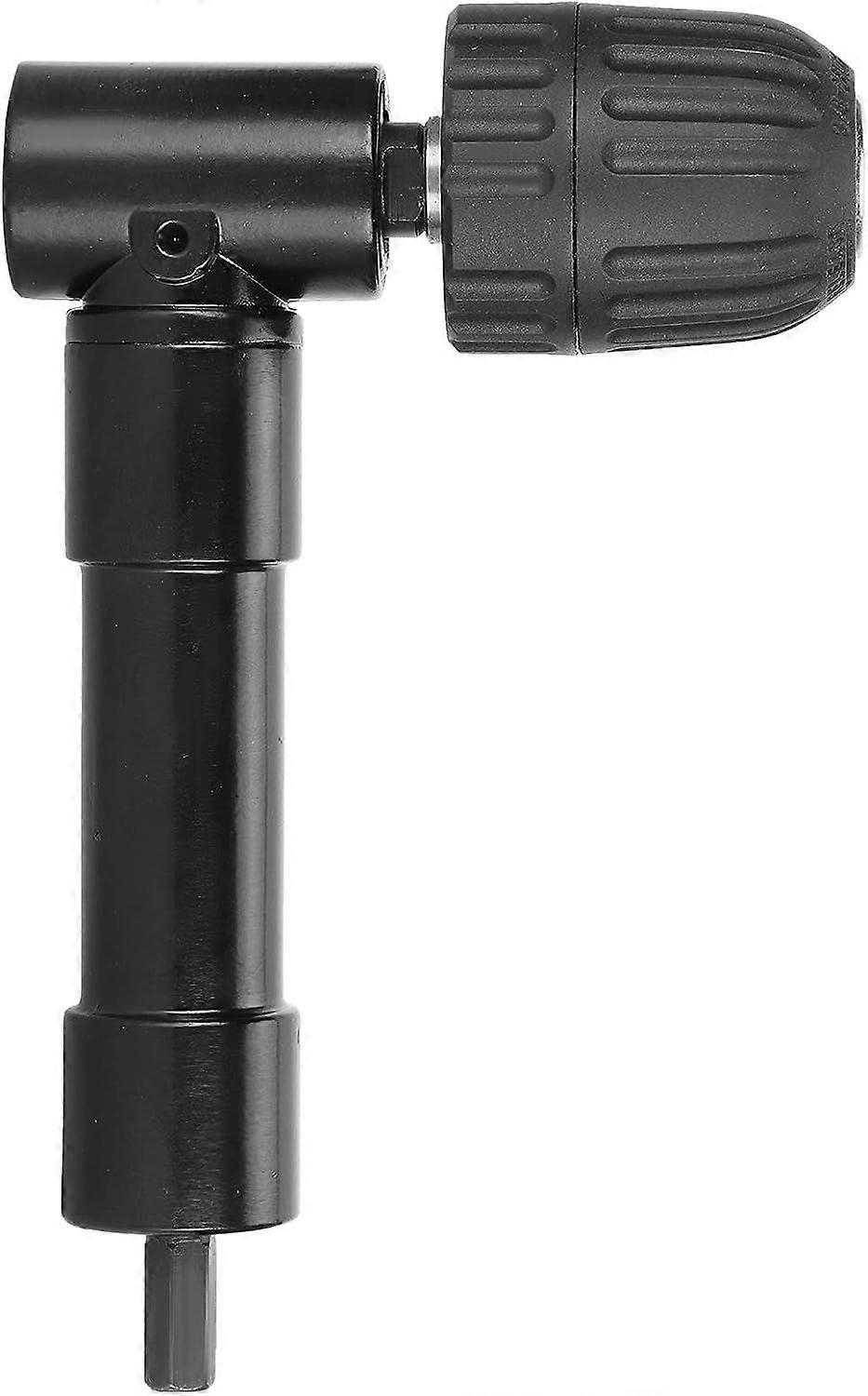 Black Right Angle Drill Adapter - 90 Degree Chuck Extension