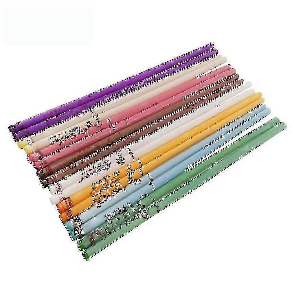 100 stk. aromaterapi ørelys bivoks rett ørevoksfjerner 8 farger aromaterapi ørevokslys horn