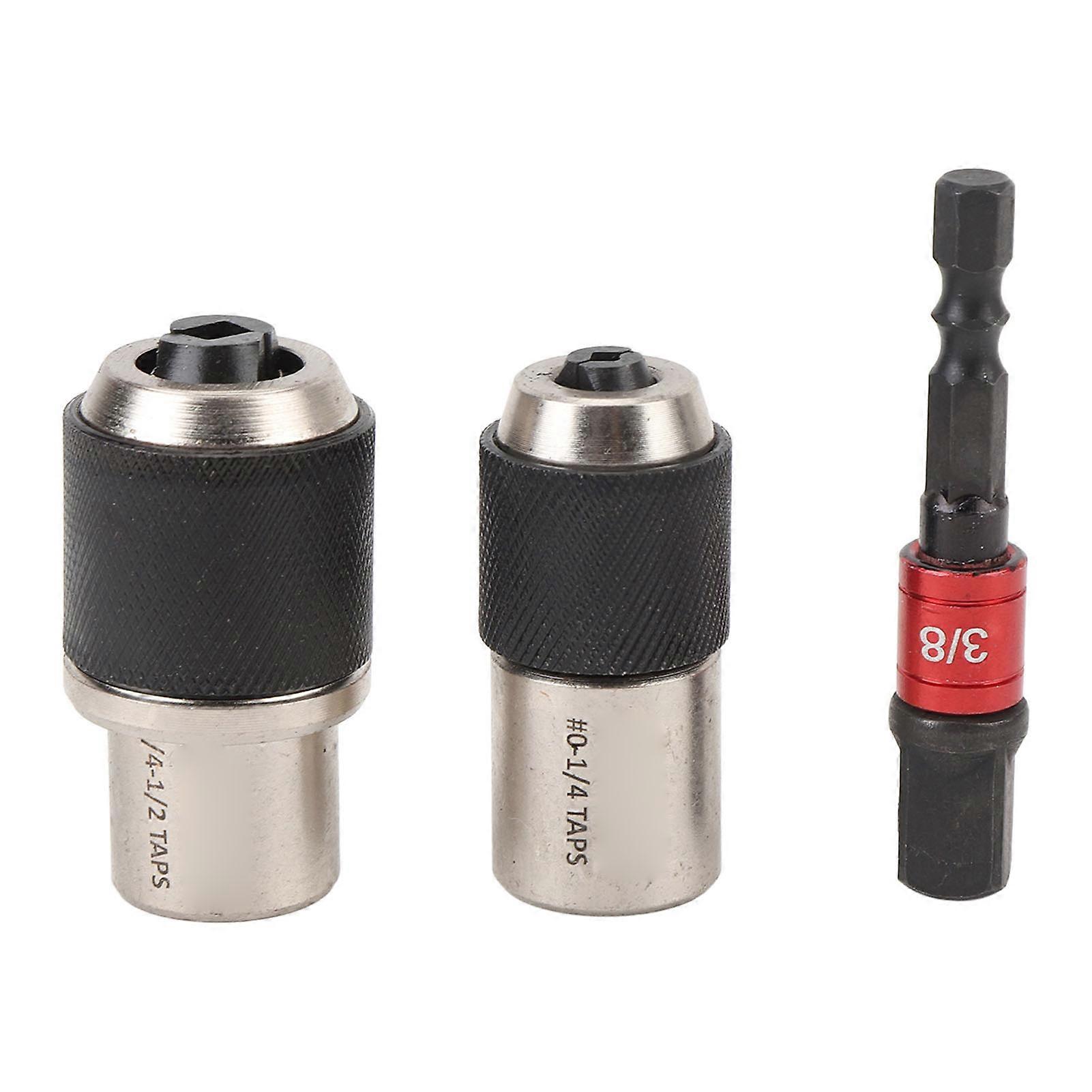 3 Pcs Set Adjustable Tap Socket 3/8 Inch Square Drive Adjustable Jaw Tap Extractor Tool with Adapter