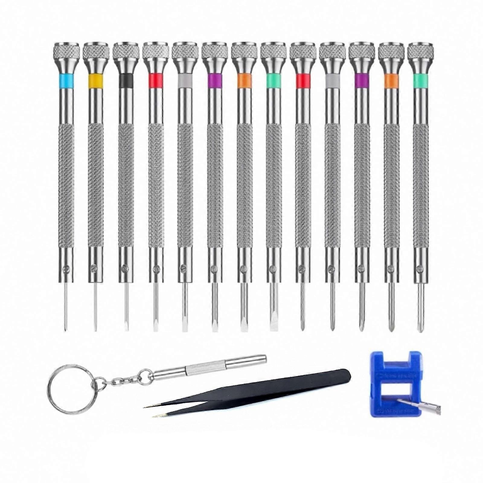  Small Tools Set With Precisions Screwdrivers For Watch And Electronics Maintenance