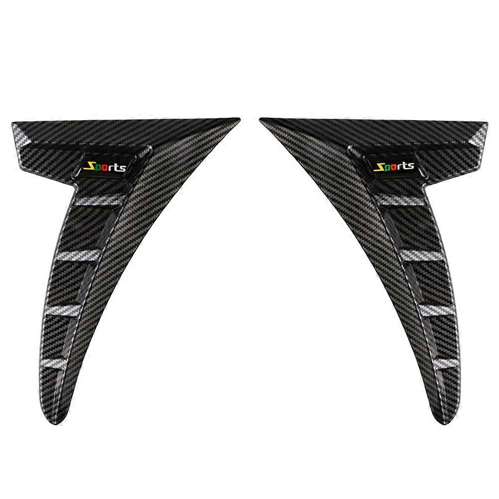 Car Fender Side Vent Hood Decoration Stickers, 2PCS ABS Compatible Side Vents for Automotive Styling, Universal Fit