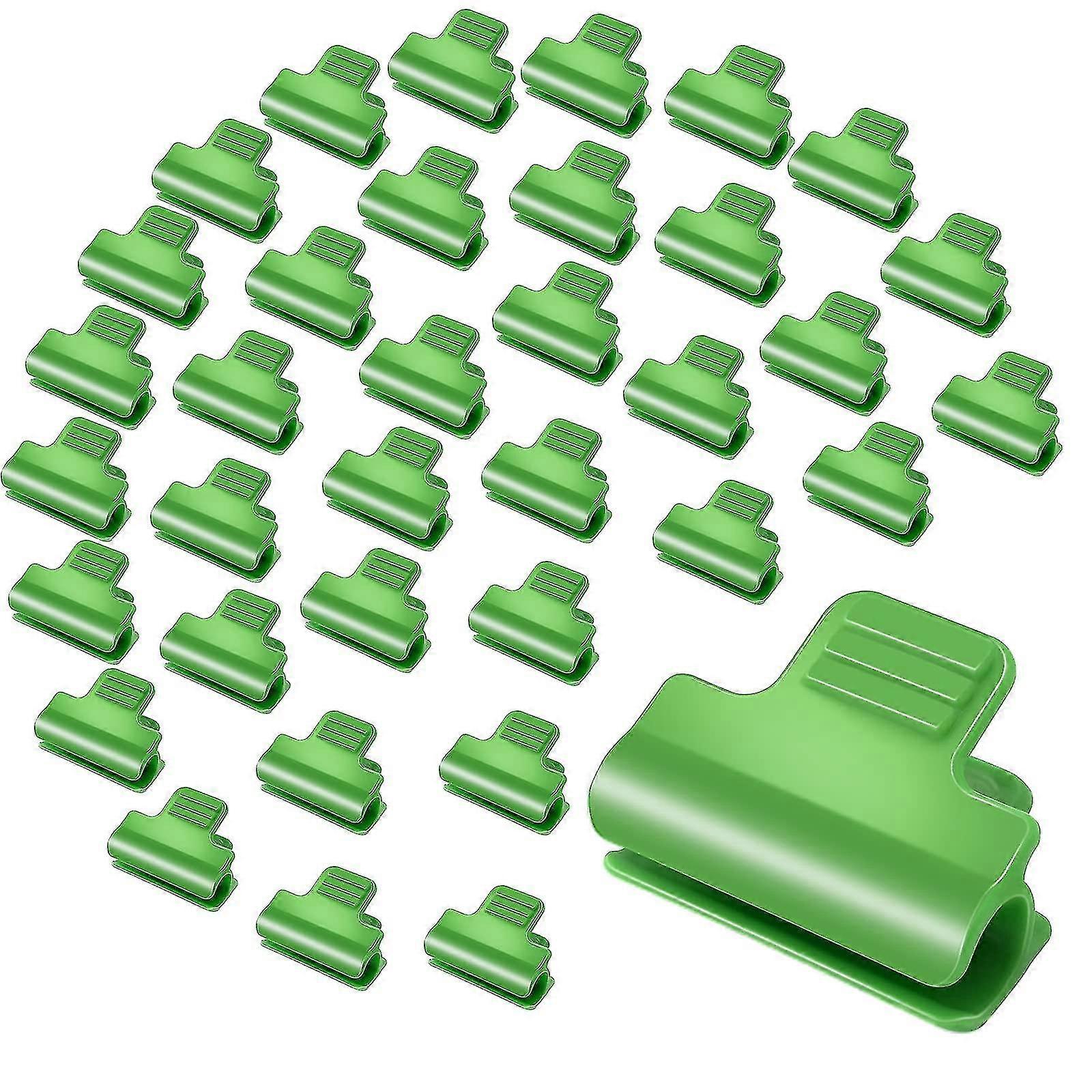 60-Piece Greenhouse Clips and Plant Holders with Film Row Cover Netting Tunnel Hoop Clip Frame and Shading Net Rod Clips for Greenhouse