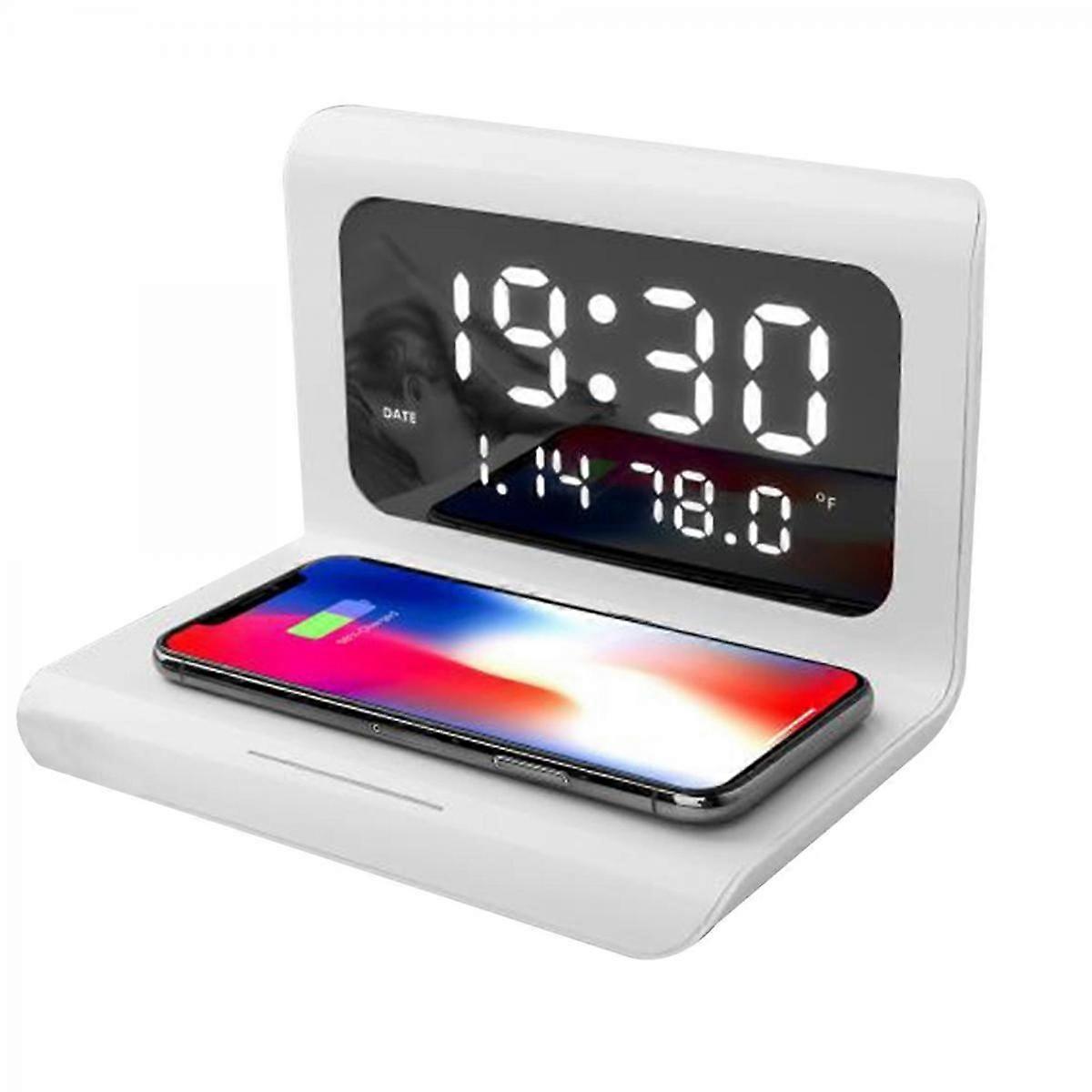 3 In 1 Wireless Charging Clock Calendar Multi Function Type-c Digital Alarm