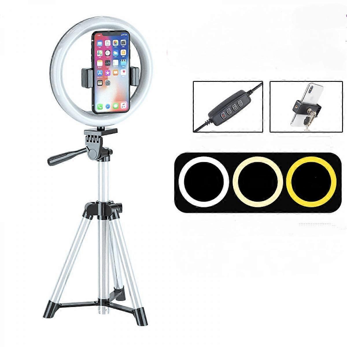 20CM Selfie Ring Light with Tripod Stand,LED Ring Light for Live Stream/Makeup