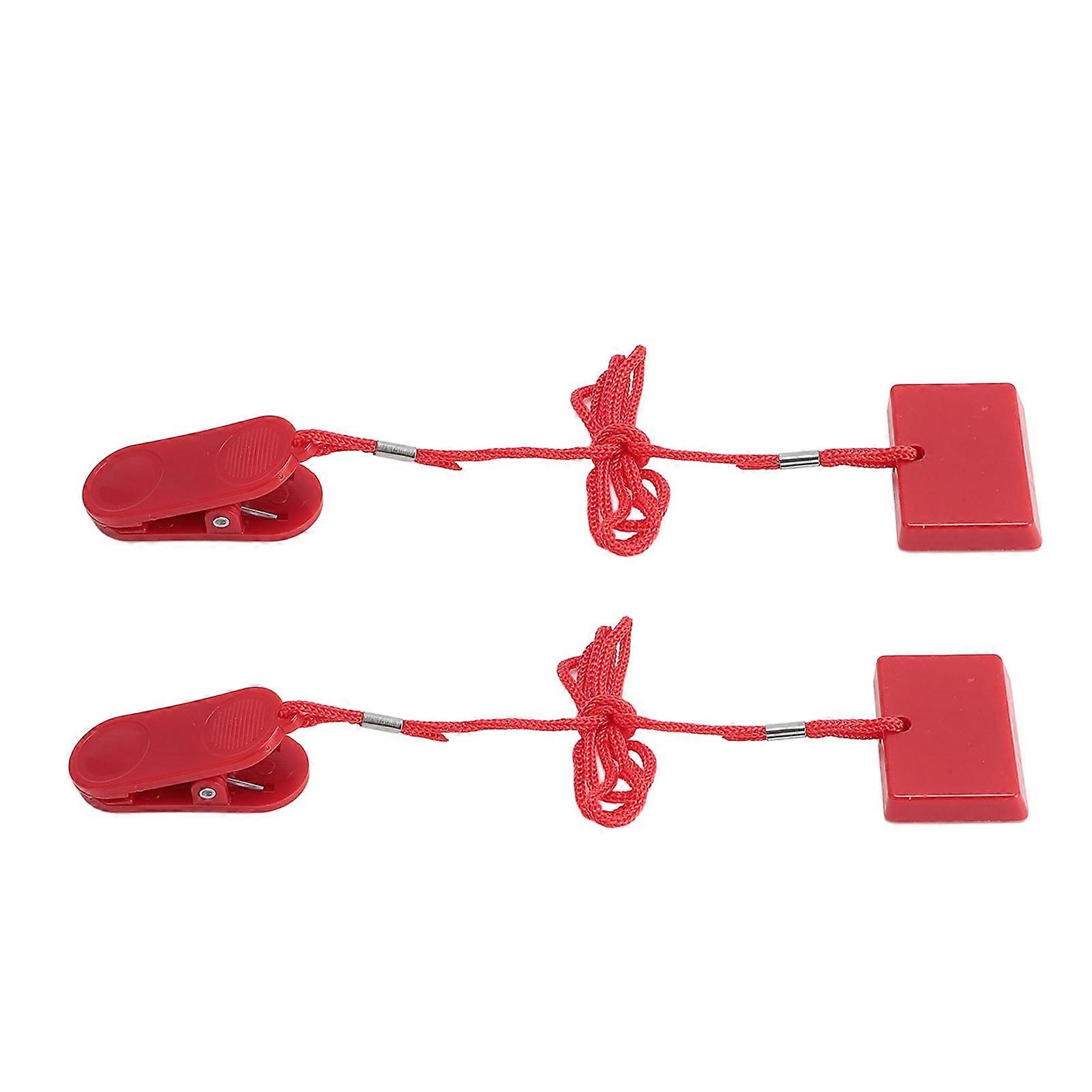 2pcs Treadmill Universal Safety Key Treadmill Magnetic Safety Switch Replacement for Running Machine