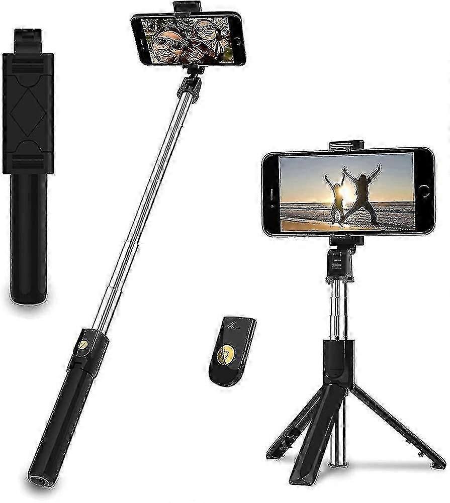 Bluetooth Selfie Stick, Extendable Portable Selfie Stick With Tripod Remote
