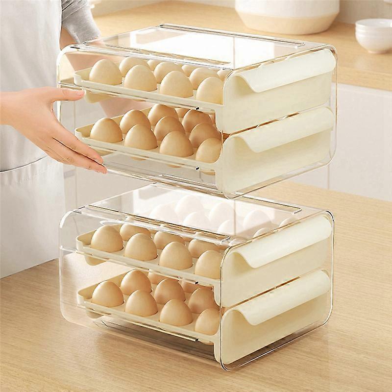 Plastic Kitchen Refrigerator Container Organizer Egg Tray Tray