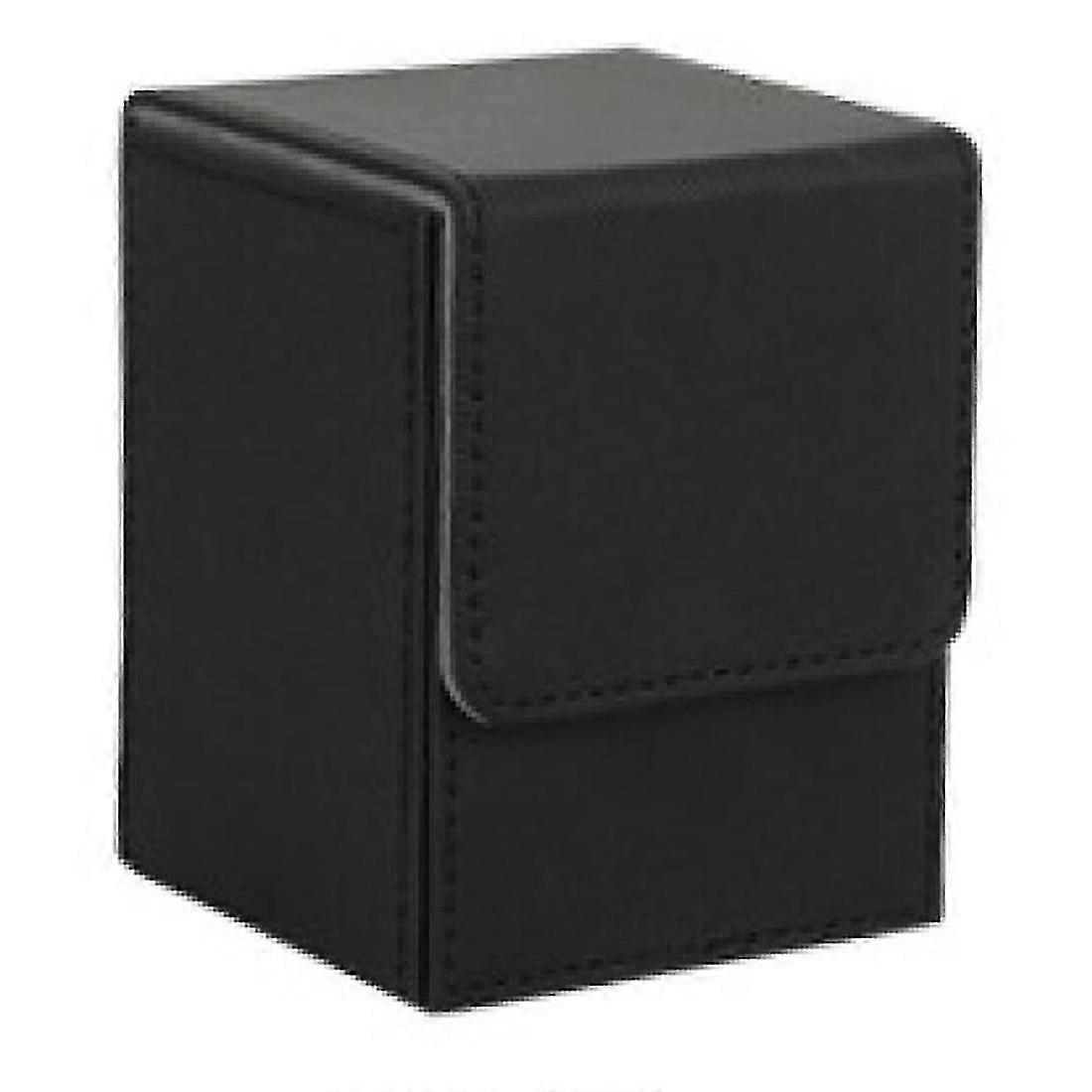 Card Case Deck Box Sleeved Cards Deck Game Box for Yugioh Binders: 100+, Black