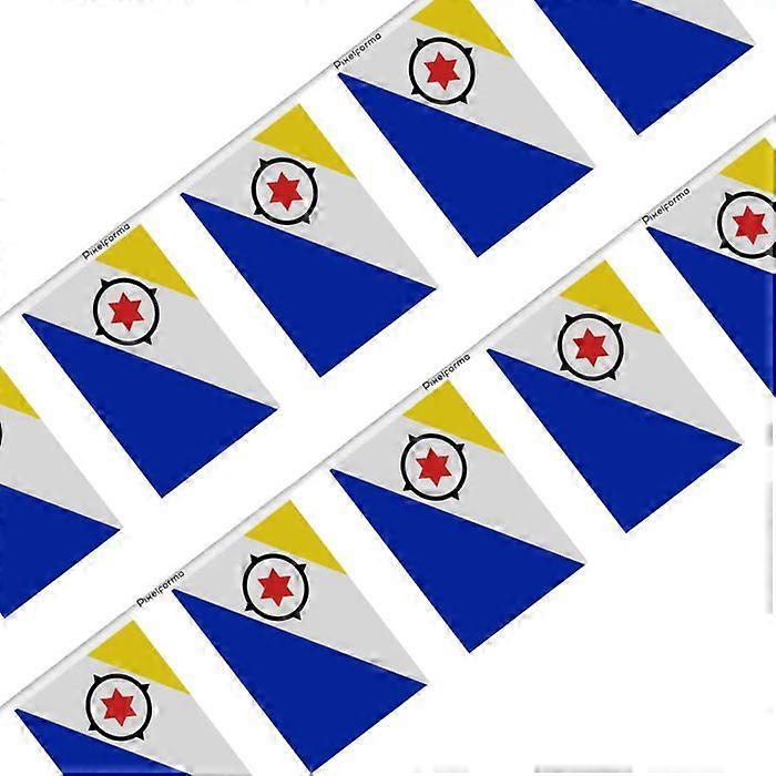 Bunting – Bonaire Flag – 14 x 21 cm – Polyester – Hangable – 20 pieces