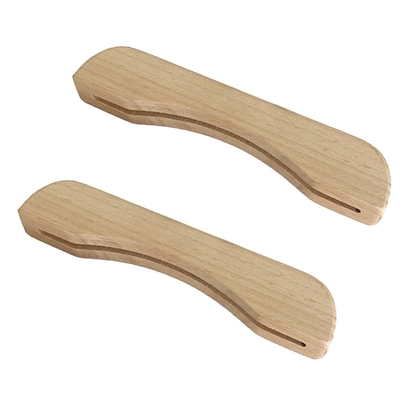 Anti-scalding Wooden Handle Camping Frying Pan Handle Grips Cookware Handle Heat Resistant Insulated Grip Durable