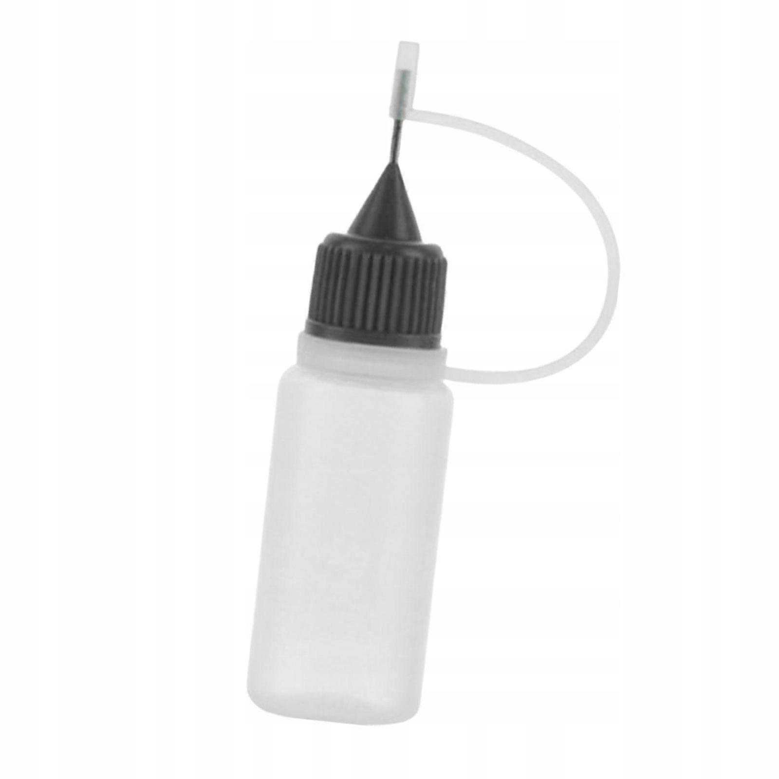 10pcs Precision Tip Glue Bottles Glue Squeeze Bottle For Oil Small Black