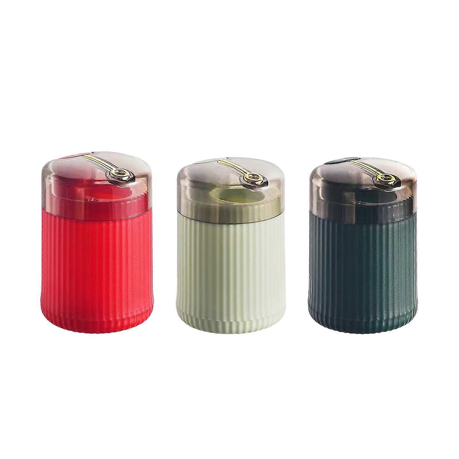 3x Push Type Toothpick Dispenser Toothpick Box for Bars Hotels Decoration
