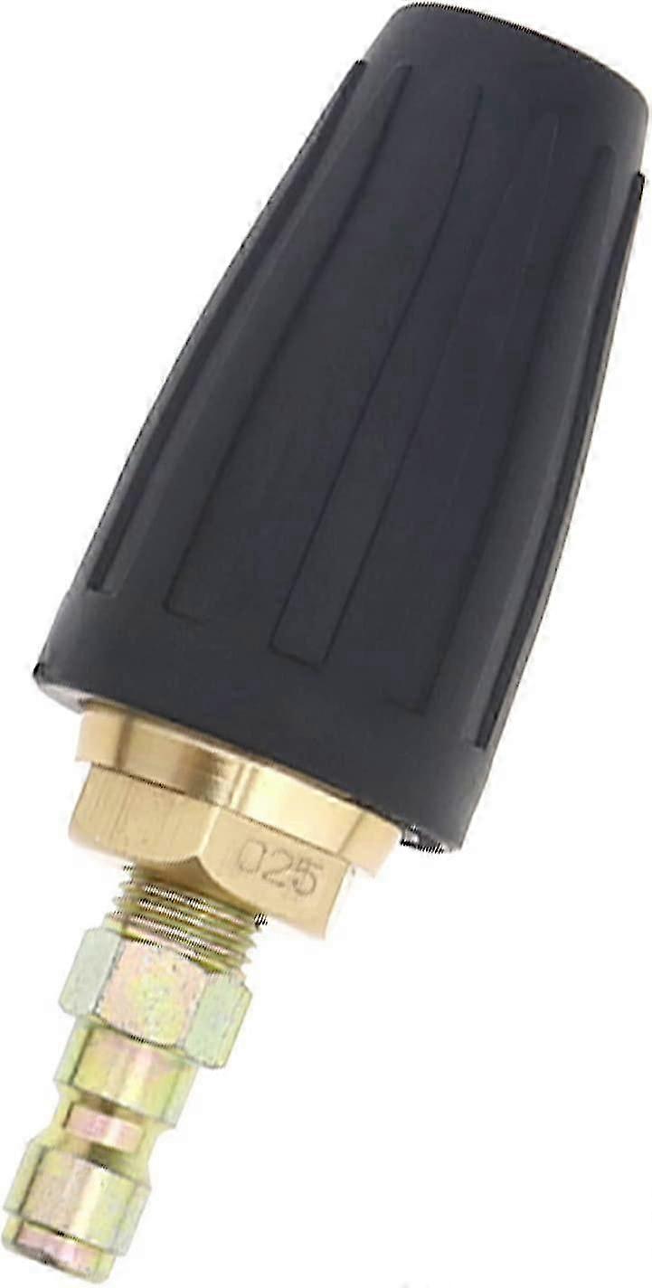 3000PSI Rotating Turbo Nozzle 025 High Pressure 1/4" Plug Quick Connect Turbo Nozzle Spiral Water Swirling Jet Spray