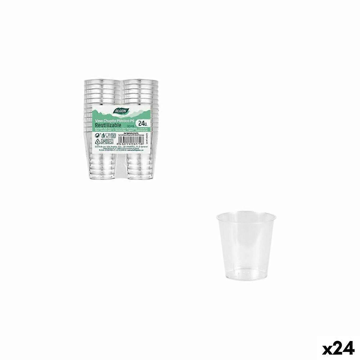 Shot glass Algon Ø 4 cm 30 ml 24 Pieces (24 Units)