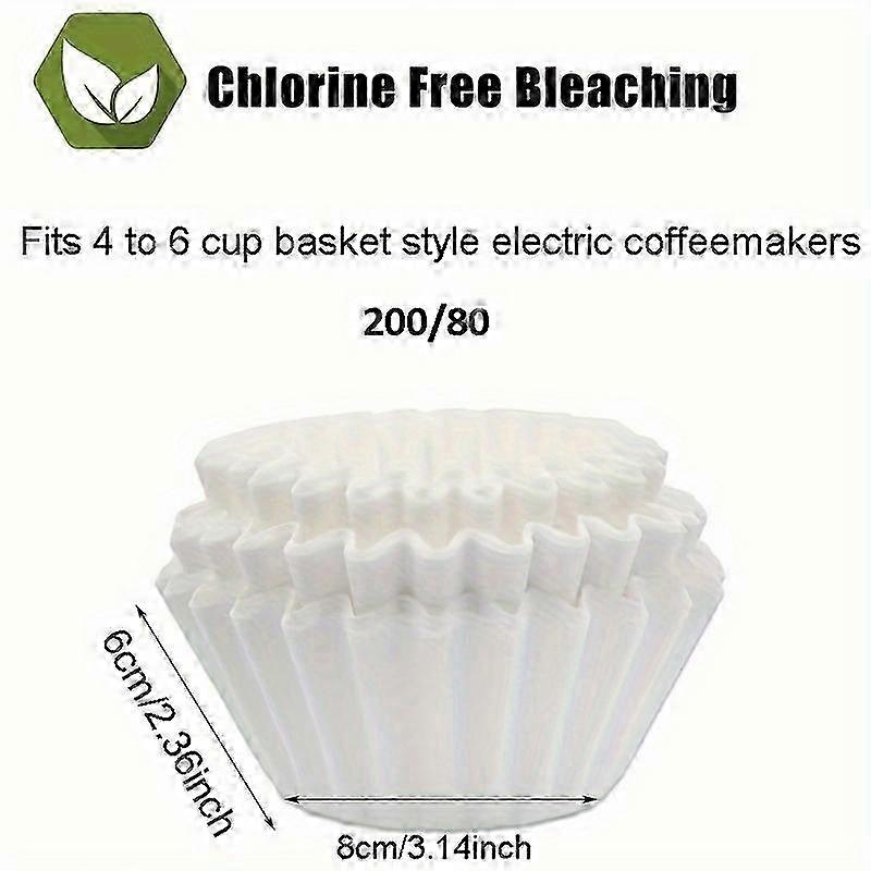 Coffee Filters for 8-12 Cup Makers - 100/50 Large Premium Natural Filters