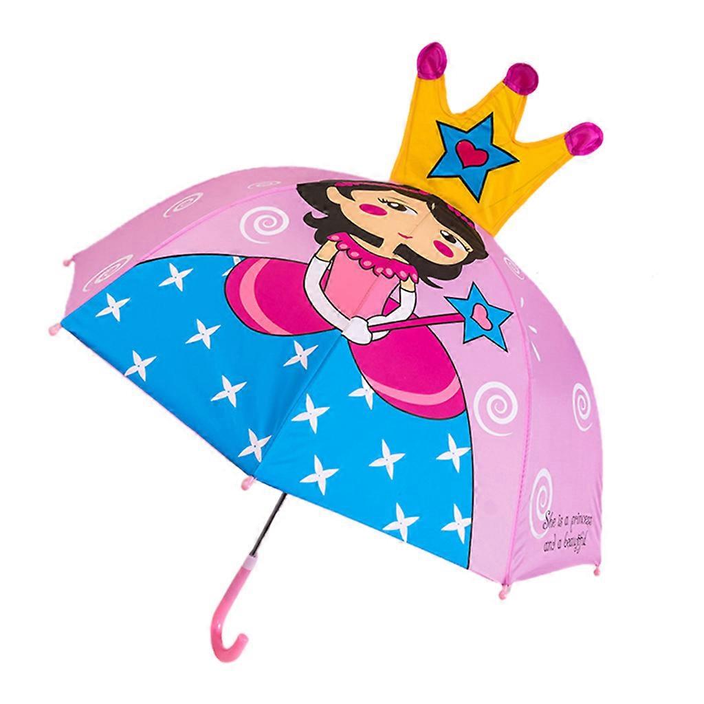 Animal Themed Umbrellas with 3D Ears Or Eyes Fun Child Friendly Playing in The Rain with Animal Ears Diameter 27.56in