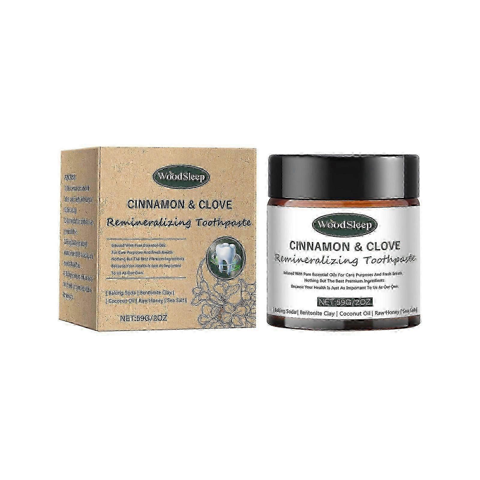Woodsleep Fresh Bentonite Toothpaste Clean Teeth Protect Enamel Mild Ingredients Teeth Care