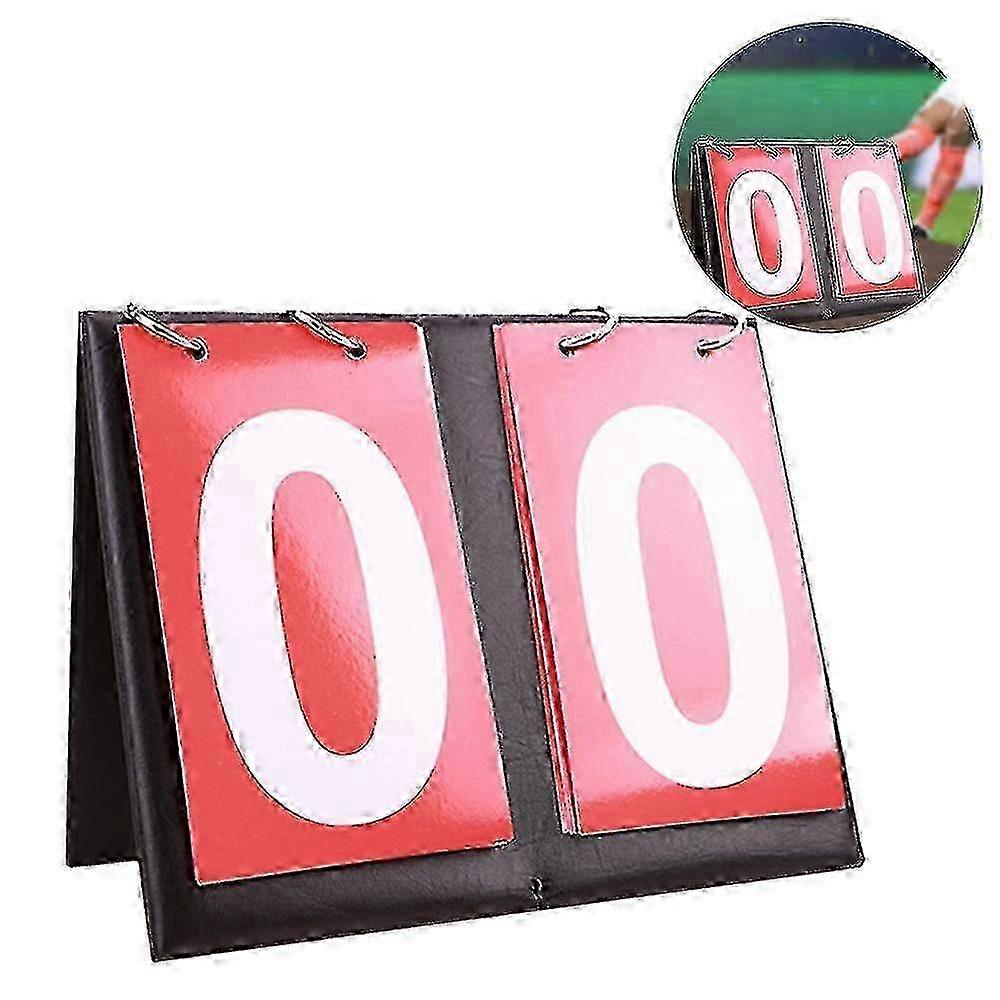Portable 2/4 Digit Flip Scoreboard for Tabletop Sports