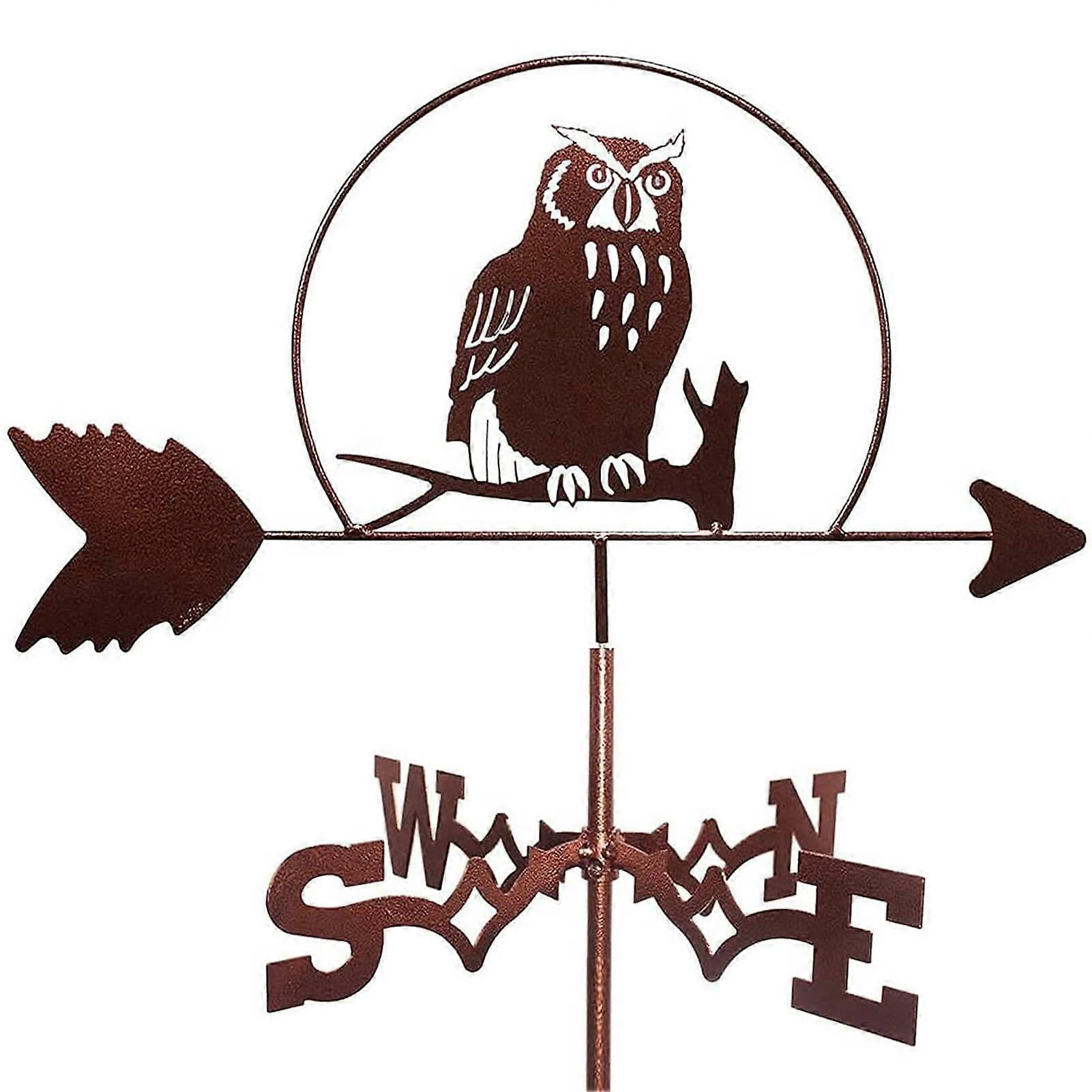 Surf weather vane made of metal with roof mounting, weather vane, wind direction indicator with anticorrosion coating, for garden, farm, decorative