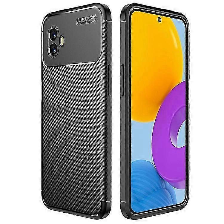 Durable Carbon Fiber TPU Phone Case Compatible with Samsung Galaxy Xcover 6 Pro 5G,Anti-Scratch & Shockproof Back Cover