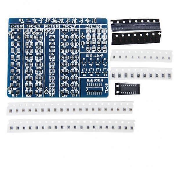 4xDIY Kit SMT SMD Component Welded Welding Practice Plate Board