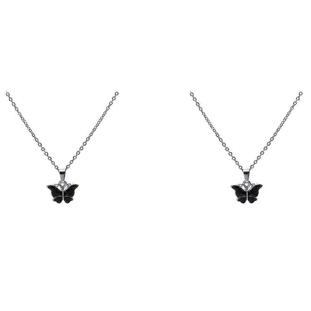 Black Alloy Collar for Decoration Comfortable Durable and Stylish 2 Pcs