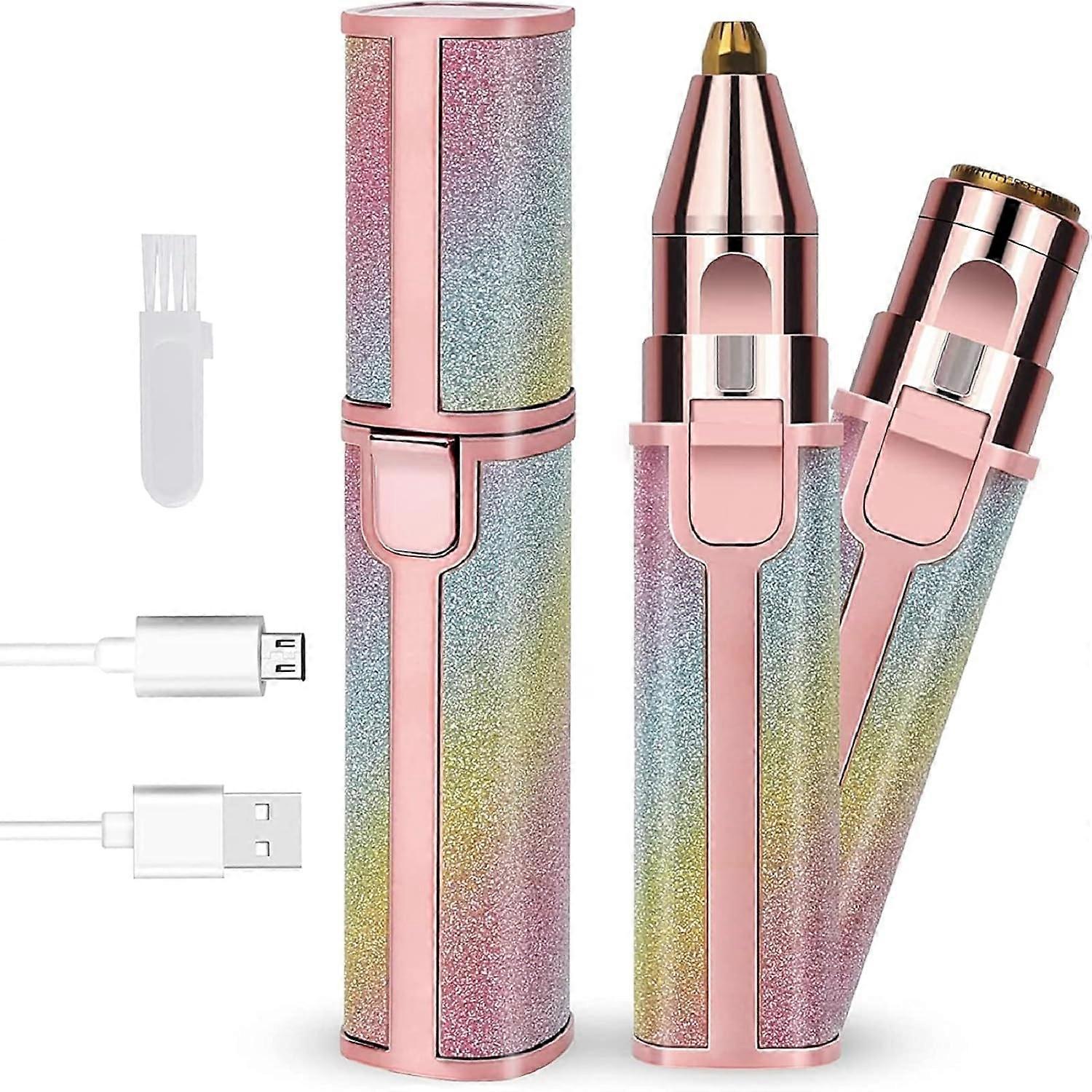 2 in 1 eyebrow trimmer, ladies shaver, ladies facial epilator