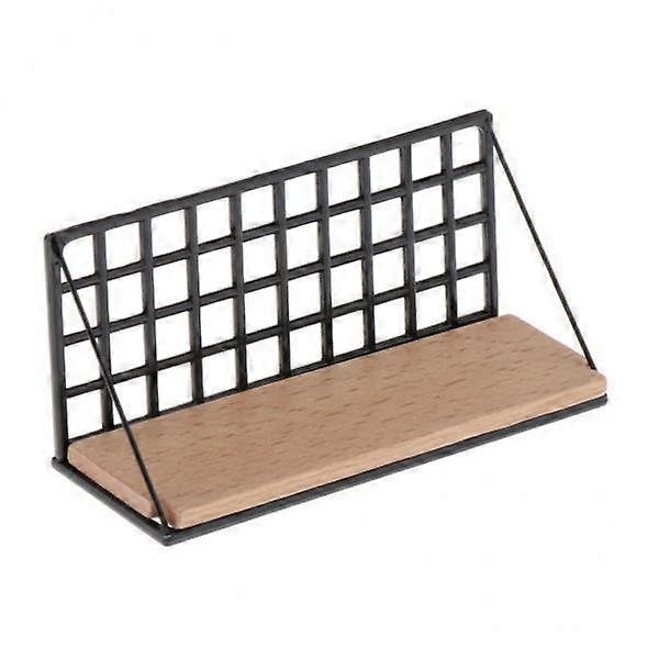2x 1/12 Scale Doll Black Shelf Rack DIY Kit