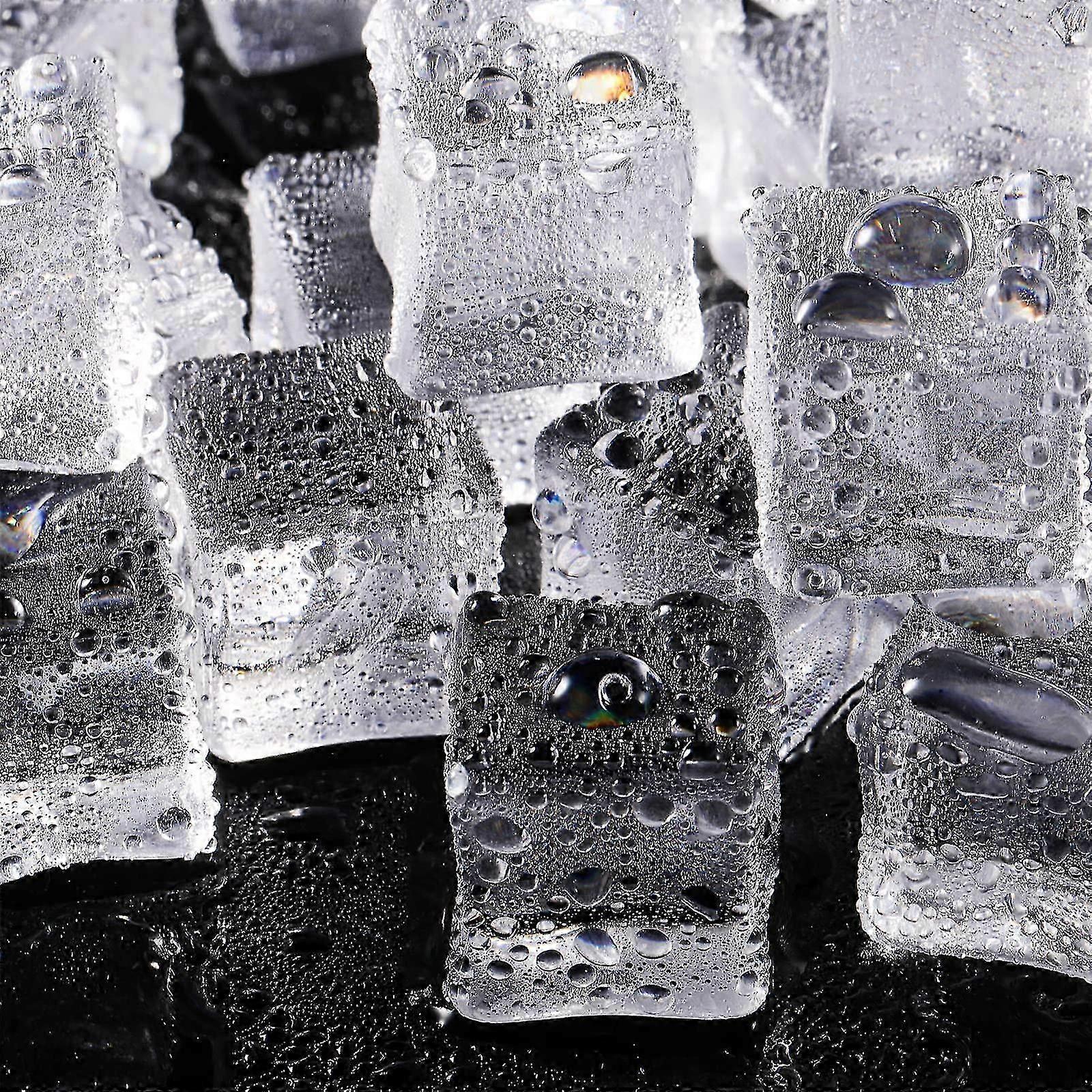 100 Pieces Acrylic Gems Clear Fake Ice Cubes for Event Display